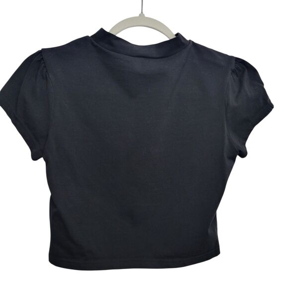 ASOS Heart Keyhole Chest Fitted Crop Tee Size 4 - Picture 2 of 5